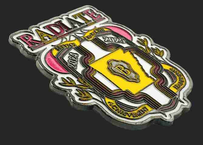 Custom Radiate Beta Club Trading Pin