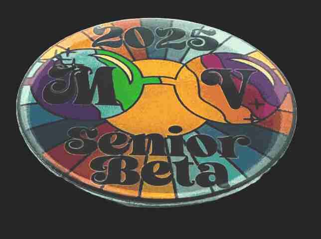 Custom MV Senior Beta Club Trading Pin